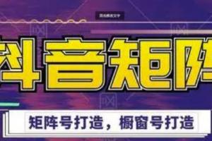 高鹏圈·抖音带货矩阵项目，矩阵号 橱窗号打造