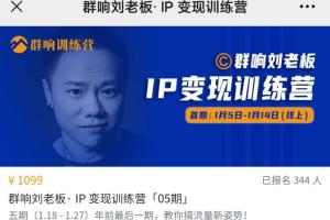 群响刘思毅IP变现训练营（第05期）