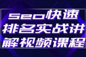 百度seo快速排名课程：揭秘seo快排原理，快速上首页