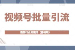 视频号如何引流？几招教你视频号批量引流，霸屏行业关键词