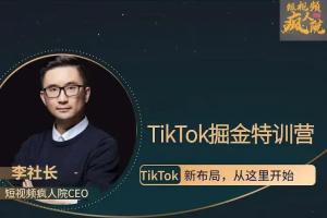 疯人院TikTok Dou 掘金特训营第二期(百度网盘)