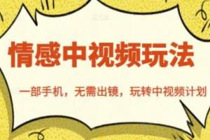 北北情感中视频赚钱项目课：一部手机，无需出镜，玩转中视频计划