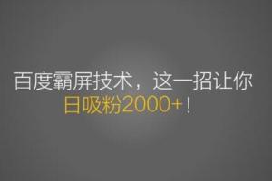 老派Seo搜索霸屏引流课程：快速打造精准被动引流系统（附带工具）