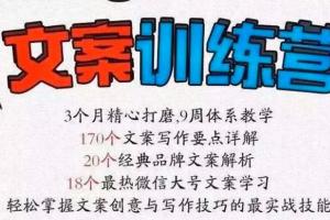文案策划培训课程_龙小天文案课程
