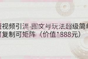 蟹老板·图文号短视频矩阵引流课程（价值1888元）