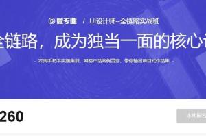网易微专业-全链路UI设计师培养计划（11期）