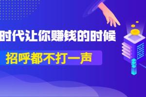 公号付费文章：时代让你赚钱的时候，招呼都不打一声（pdf）
