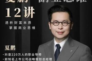 夏鹏·副业思维12讲