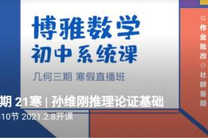 孙维刚初中数学系统课第三期（几何）