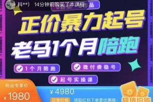 老马电商·0粉丝0作品暴力起号实操课（价值1980元）