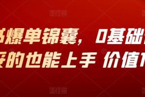 小红书0基础爆单课程（原价1980元）