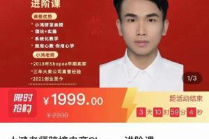 跨境电商Shoppe进阶课（小鸿老师）
