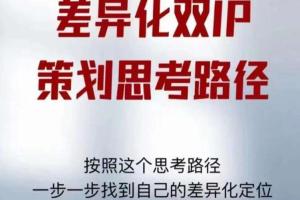 莫大虾短视频双IP精华·差异化双IP策划思考路径（PDF）