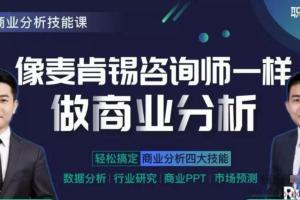 职问·像麦肯锡咨询师一样做商业分析课程