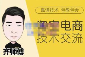 齐师傅电商·淘宝电商技术VIP课程，全网最先进的技术和玩法（原价1599元）