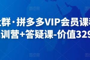 轻语社群·拼多多VIP会员课程 答疑课（百度网盘）