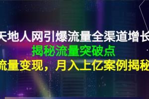 天地人网·全渠道增长路径课程（百度网盘）