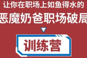 恶魔奶爸职场破局训练营1.0（百度网盘）