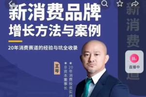 王岑·新消费品牌增长方法与案例（爆款视频课）