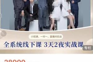 俗人六哥团队3天2夜全系统线下课（原价28999元）