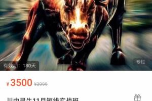 川中寻牛·11月短线实战班