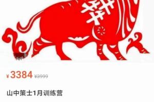 山中策市23年01月训练营（百度网盘）