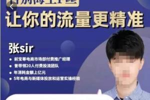 张Sir·dou 投放与运营课（2023最新）