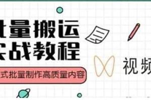 视频号批量搬运教程，傻瓜式生成高质量内容