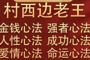 村西边老王.2022副业印钞社大讲堂课程