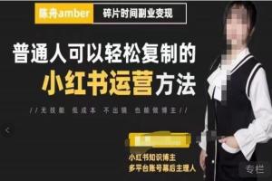 陈舟·小红书训练营第十一期（百度云）