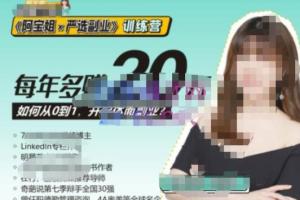 阿宝姐·严选副业训练营Plus版第12期（百度网盘）