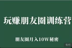 朋友圈营销方法与技巧系统课,月入10W的7天图文课程