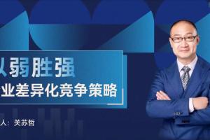 关苏哲·以弱胜强企业差异化竞争策略