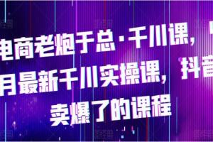 电商老炮于总千川课程（百度云）
