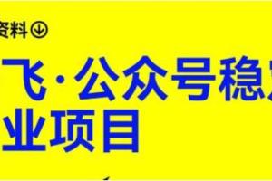 路飞·公众号流量主稳定副业项目课程