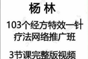 杨林103个经方特效一针疗法