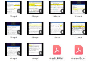 中考英语词汇合集