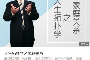 李中莹nlp课程【人生拓扑学之家庭关系】