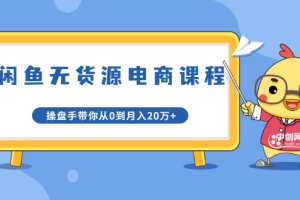 龟课·闲鱼无货源电商课程第20期_闲鱼项目操盘手带你从0到月入20万
