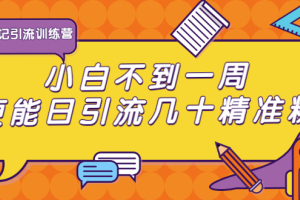 2021最新微商引流推广方法_清和行记引流训练营，学会后小白也能日引流几十精准粉