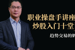 职业操盘手讲座_趋势交易的奶爸《炒股入门十堂课》