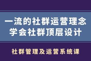 村西边老王社群管理及运营系统课