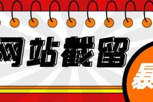 网站截流项目_自动化快速长久赚钱实战3天即可躺赚400 每天