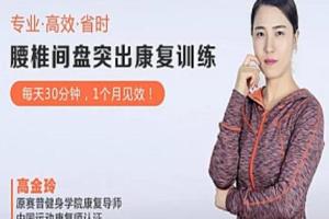 高金玲康复课：腰椎间盘突出症的自我康复锻炼疗法8节视频
