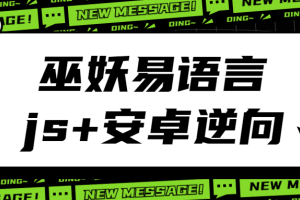 巫妖易语言：2021年最新易语言 js逆向 安卓逆向hook培训教程