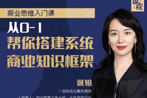 诞姐商业思维入门课：从0-1帮你搭建系统商业知识框架