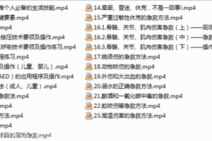 急救教程视频：人人必学的23节急救课