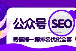 公众号seo排名教程:微信搜一搜排名优化课,每日被动精准引流上百