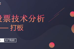 大户狗叔（阿拉斯加的夏天）：股票技术分析打板2021年6月