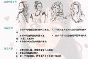 【雀斑儿-chn】iPad插画少女头像线稿课(有素材)